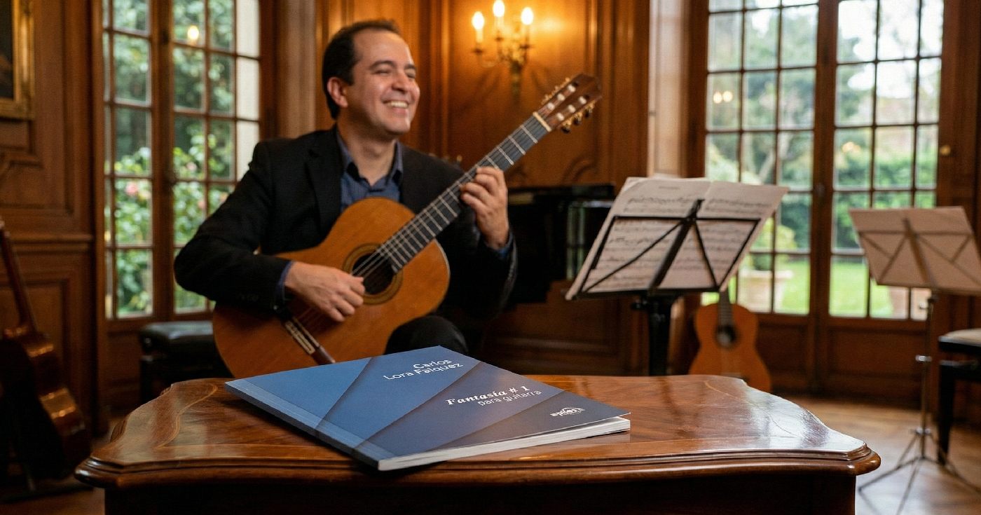 Carlos Lora y el estreno de su Fantasía Nº 1 para guitarra